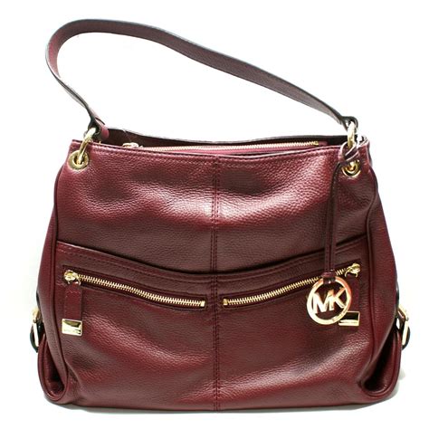 michael kors cinnabar bag|Michael Kors Stockard Leather Large Shoulder Bag Cinnabar.